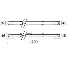 Sylvania 0045159  svietidlo pod kuchynskú linku LED IP20 BATTEN L1200 SINGLE 4000K