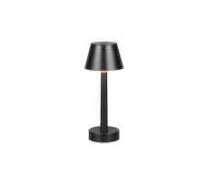TRIO Reality R54991132 VIDAL dotyková stolní lampička v245mm SMD LED 1,5W/150lm 3000K IP44 černá matná