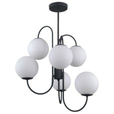 Italux PND-5500-6-BK závesné svietidlo Gela 6x5W G9 čierna, biela