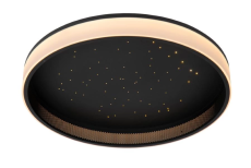 LUCIDE 71102/40/30 ESTREJA stropné svietidlo D400mm LED 40W/2000lm 2500-3000K čierna