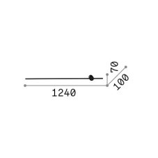 Ideal lux 341026 ESSENCE nástenné svietidlo LED 19W 2300/1450lm 4000K čierna