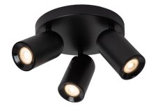 LUCIDE 13958/13/30 PUNCH stropné bodové svietidlo/spot D210mm 3xGU10 čierna