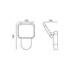 ITALUX OWL-6206-3K Nammi venkovní nástěnné svítidlo LED 12W/989lm 3000K IP54 černá