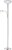 GLOBO 58931LED BLADE stojací lampa V1780mm 1xE27, 1xE14 nikl, bílá