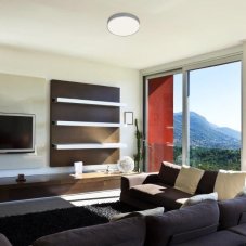 RABALUX 3317 Tesia stropné svietidlo LED D600mm 60W/5000lm 3000-6000K strieborná, biela, stmievateľné, diaľkové ovládanie