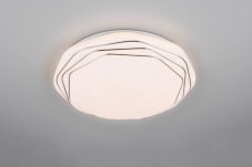 TRIO Reality R67741100 DIZZY stropné svietidlo D380mm SMD LED 22W/2600lm 2700-6500K biela, diaľkový ovládač, starlight efekt
