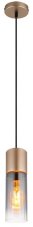 GLOBO 21000HCA ANNIKA závesné svietidlo D100mm 1xE27 kávová, dymová