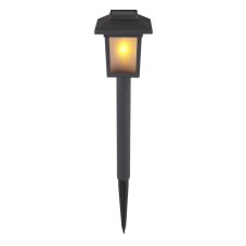 Globo 33577-3 solární svítidlo lucerna zapichovací, efekt ohně, 3 ks v balení LED 10x0,1W 1800K, včetne baterie 1xAAA 1,2V 200mAh Ni-Mh, IP44, černá, satinovaná
