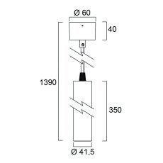 Sylvania 0006189 závěsné svítidlo Pixo Mini PENDANT 560lm 4000K MB bílá