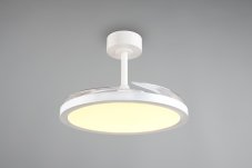 TRIO Reality R64452131 KASFJORD stropní svítidlo s ventilátorem D1060mm SMD LED 34W/3900lm 2700-6500K bílá, dálkový ovladač