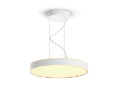 Philips HUE LED White Ambiance 41162/31/P6 Enrave závesné svietidlo 33,5W 4300lm 2200-6500K 42,5cm biele stmievateľné BlueTooth + HUE Switch