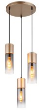 GLOBO 21000-3HCA ANNIKA závesné svietidlo D340mm 3xE27 kávová, dymová