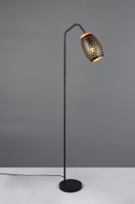 TRIO Reality R41571080 BIDAR stojacia lampa v1470mm 1xE27 čierna, zlatá