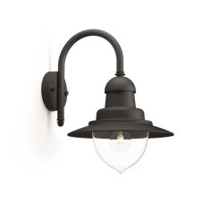 Philips 01652/30/PN Raindrop nástenné exteriérové svietidlo 1xE27 IP44 čierna