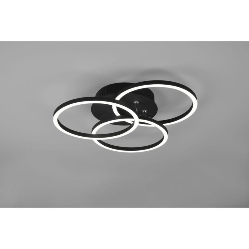 TRIO R62823132 CIRCLE stropní svítidlo LED 27W/3100lm 2700-6000K matná černá, dálkový ovladač