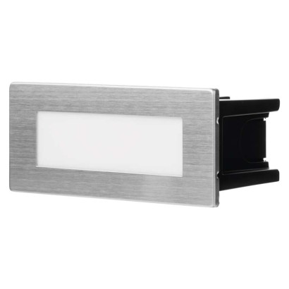Emos ZC0110 LED AMAL vestavné svítidlo obdélník obdélník 123 × 53 × 61 mm 1,5W 55lm 4000K nerez