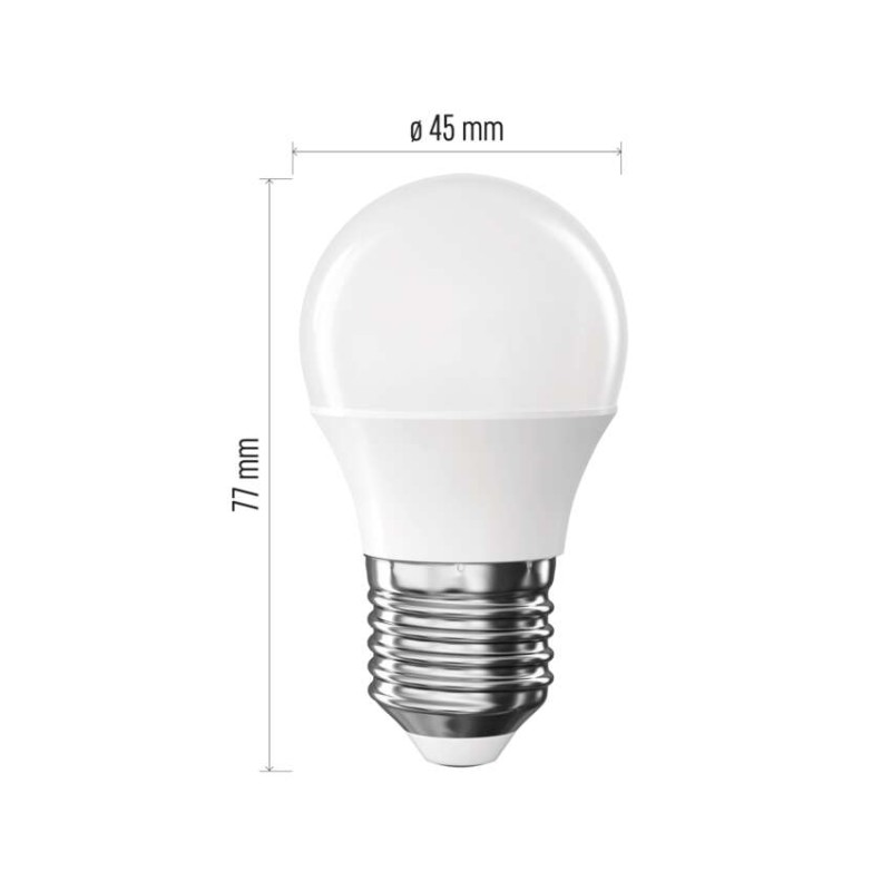 Emos ZQ6E21.3 LED žárovka E27 CLASSIC Mini Globe 4,2W 470lm 2700K 3-set