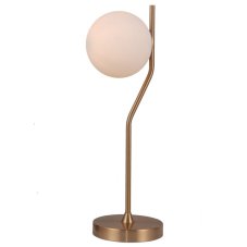 Italux TB-3300-1-HBR stolní svítidlo Carimi 1x5W G9 mosazná měděná, bílá