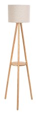 Stojací lampa 1x E27 drevo, béžová IP20 Rabalux TREVIA 74108
