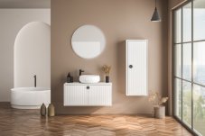 LED koupelnové kulaté zrcadlo s osvětlením průměr 60 cm 636lm 3000+4000+6000K IP44, průhledné - Zuma Line LUSTRO D2311