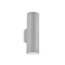 Exteriérové nástenné svietidlo Ideal lux 163628 GUN AP2 SMALL GRIGIO 2xGU10 35W IP44 IP44