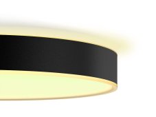 Philips HUE LED White Ambiance 41159/30/P6 Enrave M stropní svítidlo 19,2W 2450lm 2200-6500K 38,1cm černé stmívatelné BlueTooth + HUE Switch