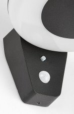 RABALUX 77010 Certovo solární nástěnné svítidlo LED 4W/360lm 4000K IP44 černá, bílá, soumrakový a pohybový senzor, 3-krokové stmívání