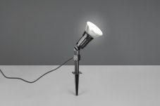 TRIO Reality R86466102 CACERES vonkajšie bodové svietidlo/reflektor zapichovací D120mm 1xE27 15W/1500lm 4000K IP44 čierna