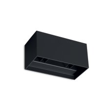 Vonkajšie nástenné svietidlo LED 4000K čierna IP54 Ideal Lux ATOM 366906