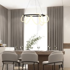 RABALUX 72191 Montema závěsné svítidlo D600mm LED 54W/4480lm 4000K černá, bílá