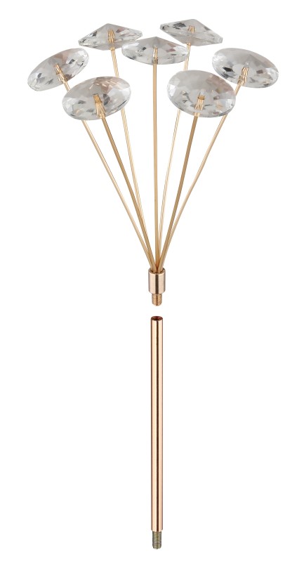 GLOBO 64135D1 KATRINA stropní svítidlo D600mm 6xG9 3,5W/350lm 3000K zlatá