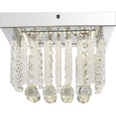 GLOBO 68396-12 MATHILDA krištáľové stropné svietidlo LED 12W/840lm 4000K chróm