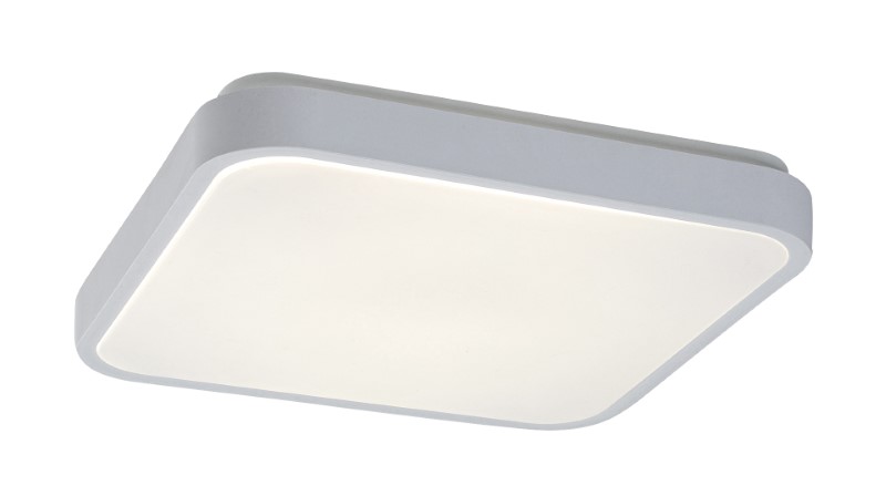 RABALUX 77138 Lowar vonkajšie stropné svietidlo so senzorom 285x285mm LED 18W/1150lm 4000K IP44 biela