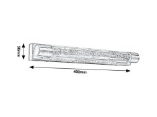 RABALUX 5786 Abbey koupelnové svítidlo LED 2x5W 2X450lm 3000K IP44 antický bronz