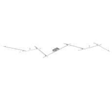 TRIO 674610707 INDIRA stropné svietidlo LED 20W/2150lm, 8W/850lm 3000K matný nikel, switchdimmer