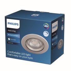 Philips Sparkle LED SL261 Zápustné svítidlo kruhové 5W/350lm 85mm 2700K nikl