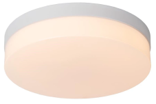 LUCIDE 79111/30/31 BISKIT stropní svítidlo se senzorem D280mm LED 18W/1150lm 2700K IP44 bílá, opálová