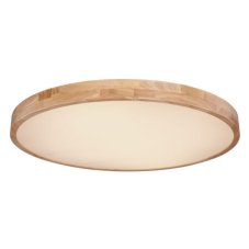 GLOBO 41745-60 RAINER stropní svítidlo LED D800mm 60W/3500lm 3000-6000K imitácia dreva, bílá, stmívatelné, dálkové ovládaní