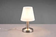 TRIO 599700101 MATS II dotyková stolní lampička 1xE14 matný nikl/bílá ON/OFF