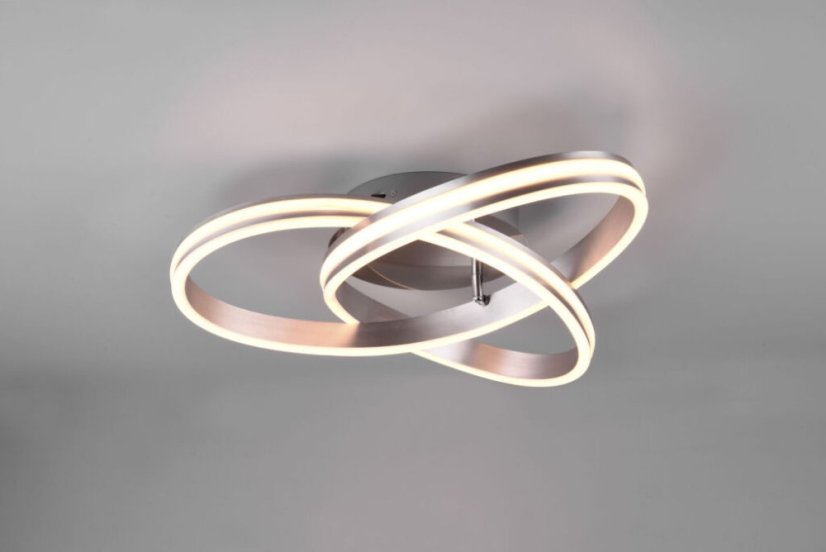 TRIO 626210107 NURIA/YARA stropní svítidlo LED D590mm 58W/7000lm 2300+3000+4000K matný nikl, switchdimmer