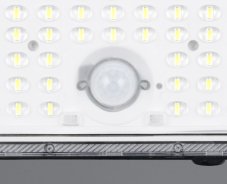 TRIO Reality R22189132 ACORA solárne nástenné svietidlo so senzorom SMD LED 18W/2600lm 4000K IP65 čierna matná, diaľkový ovládač, hybrid