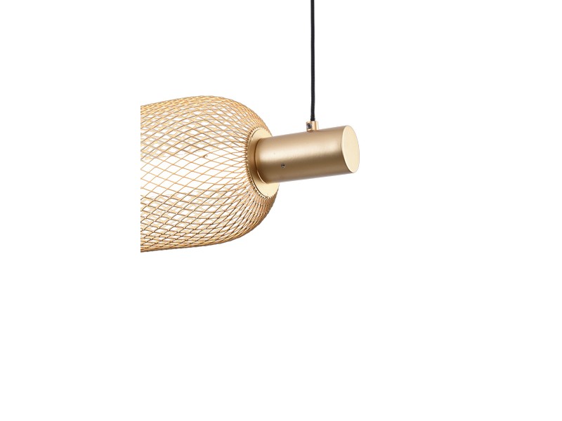 LED závesné svietidlo 3200 lm 3000-5700K zlaté Zuma Line SAAR MD2596-5B-3BGT