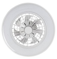 RABALUX 71332 Dalfon2 stropní svítidlo s ventilátorem D485mm LED 48W/2400lm 3000-6500K bílá, stmívatelné, dálkový ovladač, starlight efekt