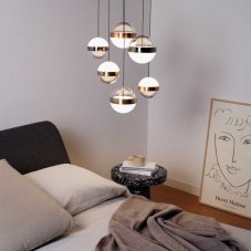 Ideal Lux 321172 GALAXY závesné svietidlo LED D400mm 58W 5750/1900lm 3000K čierna, opálová