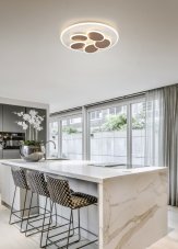 TRIO 653210676 MANDALA stropné svietidlo D490mm SMD LED 35W/4200lm 2700-6500K svetlo šedá, diaľkový ovládač