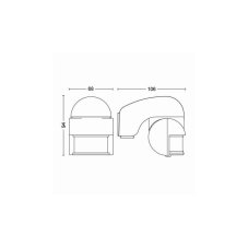 Philips 17476/87/PN Virginia vonkajší pohybový senzor IP44 šedý