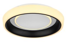 GLOBO 48272-46B TABANO stropní svítidlo LED D500mm 50W/3300lm 3000-6500K černá matná, opál, stmívatelné, dálkový ovladač