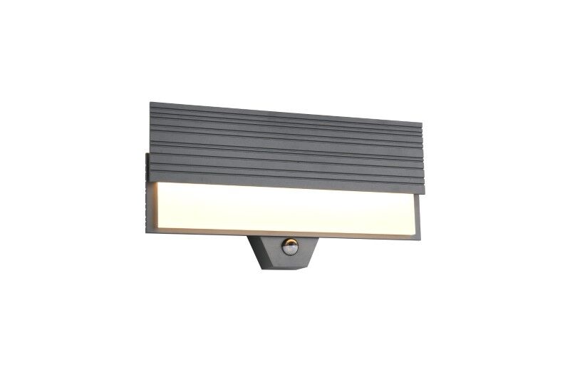TRIO 247069142 MARIZA vonkajšie nástenné svietidlo so senzorom SMD LED 10W/1100lm 3000K IP44 antracit