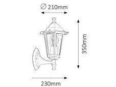 Rabalux 8203 Velence exteriérové nástenné svietidlo 1xE27 biela