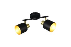 TRIO 868800280 EVA stropné bodové svietidlo/spot 2xE14 čierna, zlatá
